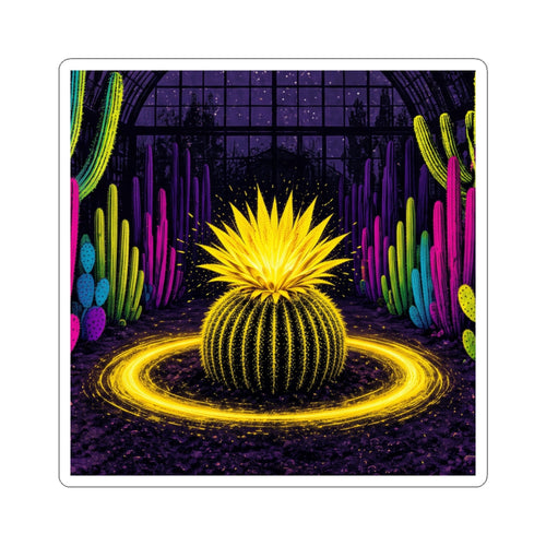 specimen 01: ignition sticker, 3x3, white border, front view