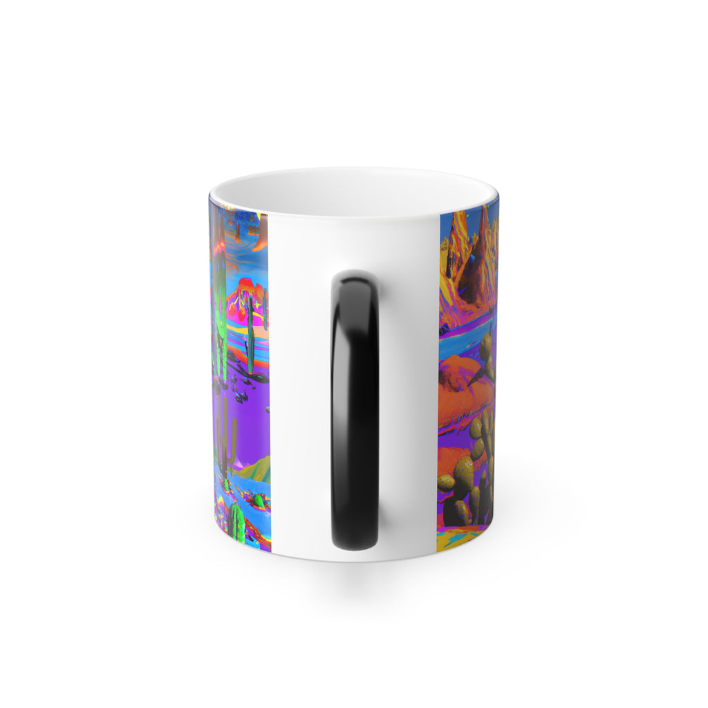 specimen mug: heat bloom, 11oz color-changing mug, handle side view